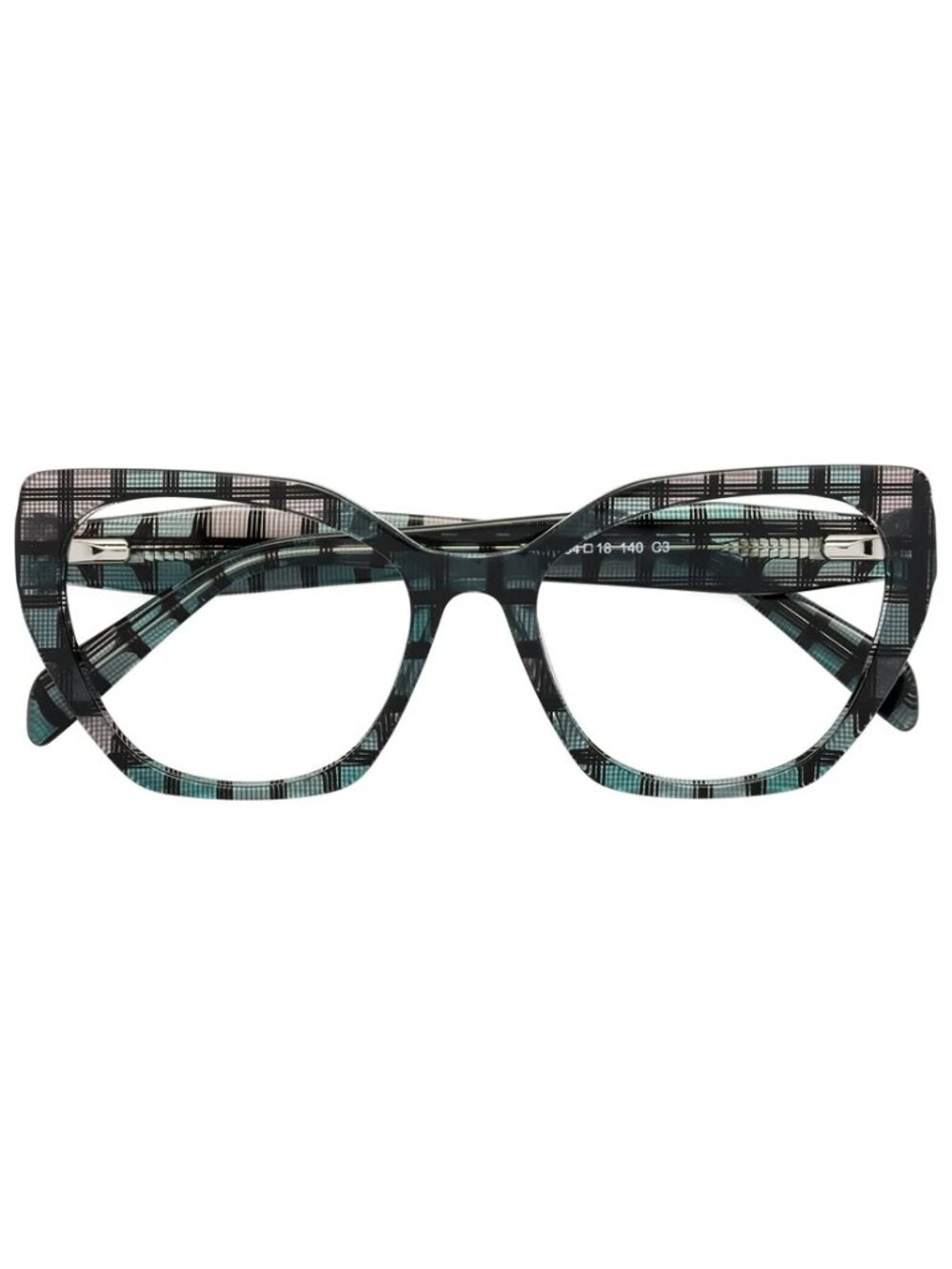 YesGlasses Tilton Hipster Cat Eye Geometric Reader Glasses R15813 Blue 3.0